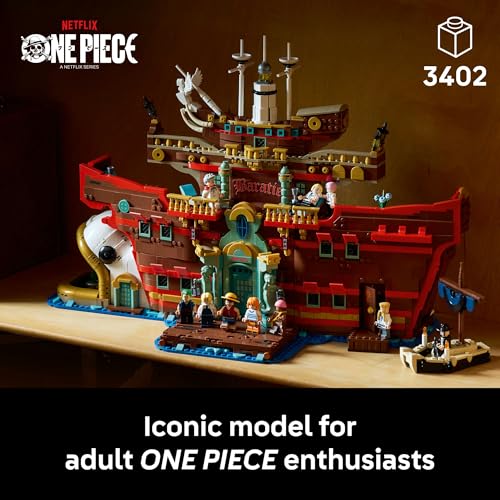 Image of LEGO ONE PIECE The Baratie Floating Restaurant, Anime Gift Model Kit 75640 Building Blocks for 18+ Gift
