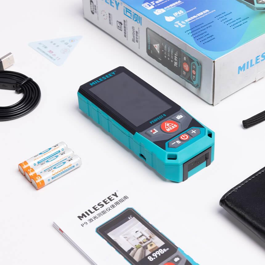 Image of MileSeey P9 300M Multifunctional Laser Measurement Tool with Pointfinder Camera, P2P Technology, Perfect for Outdoor Long Range Measurement 300M, Accuracy: ±2mm, Measuring Units: M /in /ft /ft+ in