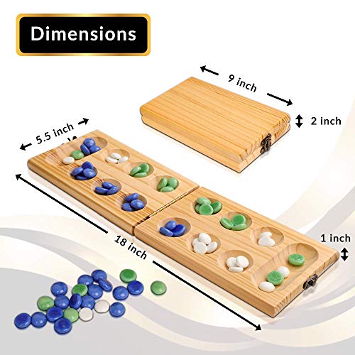 Juego de Mesa Mancala Clásico Deluxe para 2 Jugadores miniatura 4