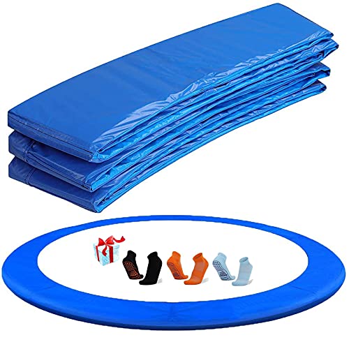 XIUWOUG Cubierta de Proteccion Borde Cama elástica y Trampolines, Cojín de protección Azul de PVC Cubierta para Cama elástica trampolín de 183/244/305/366/427 cm,244cm(8ft) Cover
