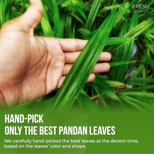 Image of FreshDrinkUS, Premium 2oz Natural Pandan Leaves Dried, 100% Pure Dried Pandan Leaves, Pandan Leaf Tea, No Additives, No Caffeine, Vegan (2 oz Dried Leaves)