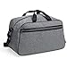 Sac Voyage Week End Bandoulière Design Urbain Sac Sport Fitness Gym Fabriqué en Tissu écologique Gris Léger Sac Camping Randonnée Pliant pour Homme et Femme. 48.5 L x 28 H x 27.5 (P) cm