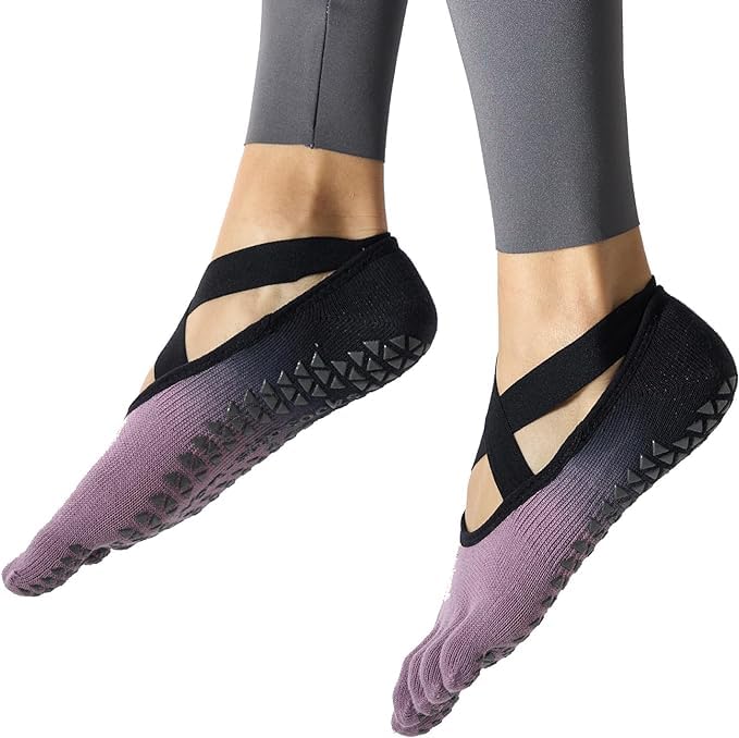 Aiyra Non Slip 5 Toes Yoga Socks for Women