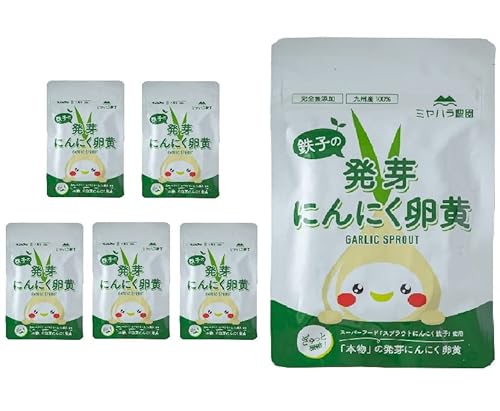 鉄子の発芽にんにく卵黄 124粒入×6袋 6ヶ月分 完全無添加 佐賀県産 スプラウトにんにく 有精卵 ミヤハラ農園
