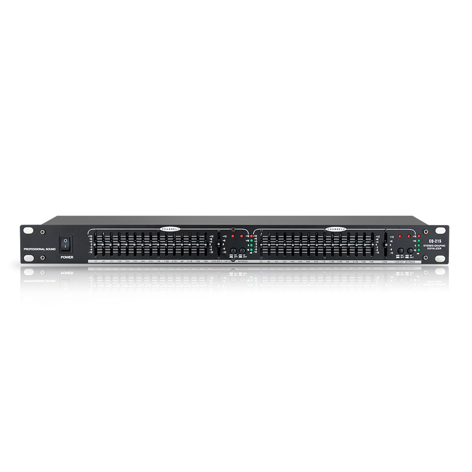 Equalizzatore Audio Professionale, Dual 31-Band con Limitatore di Pressione, Processore di Effetti Digitali Desktop Grafici, Equalizzatore di Sintonizzazione, Regolazione Indipendente