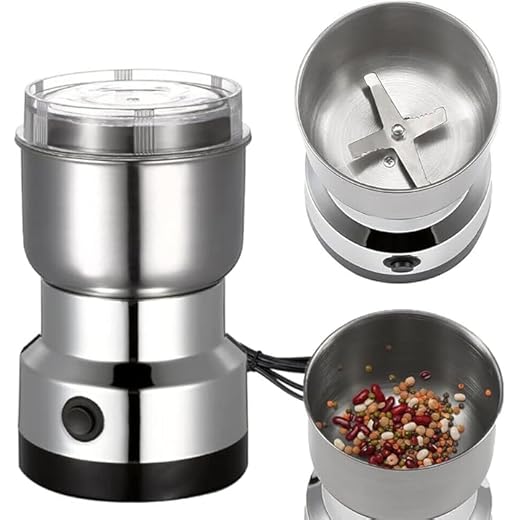 MADRIC Mini Spice Coffee Grinder Electric 10s Fast Grinding