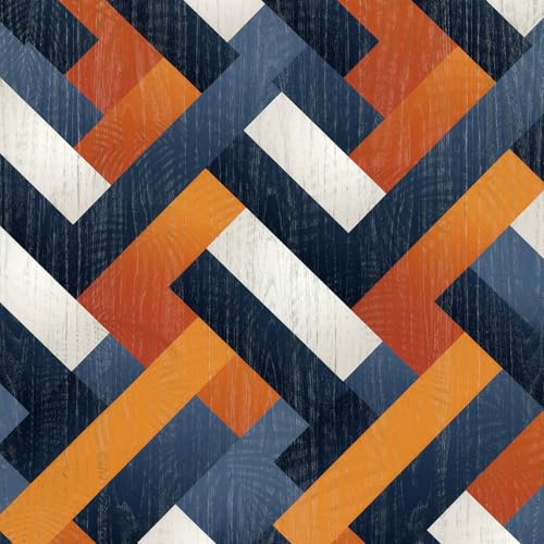 LZH-LP Papel tapiz autoadhesivo floral con diseño de líneas coloridas, 44x600CM papel de contacto autoadhesivo, diseño de líneas geométricas abstractas, película decorativa extraíble