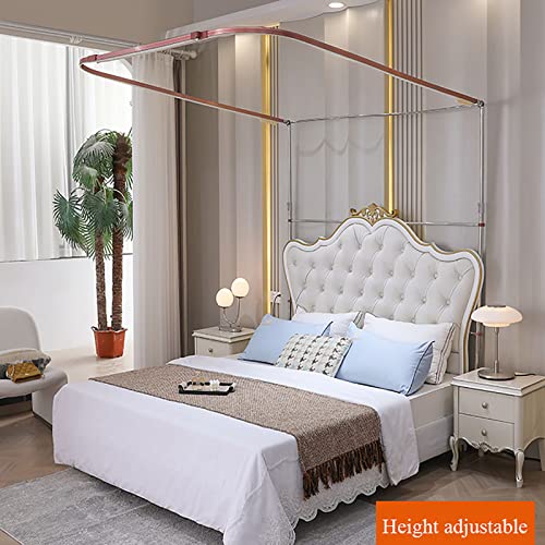 Moustiquaire lit superposé bleu 1,2m rideau lit rétractable rail U - 6