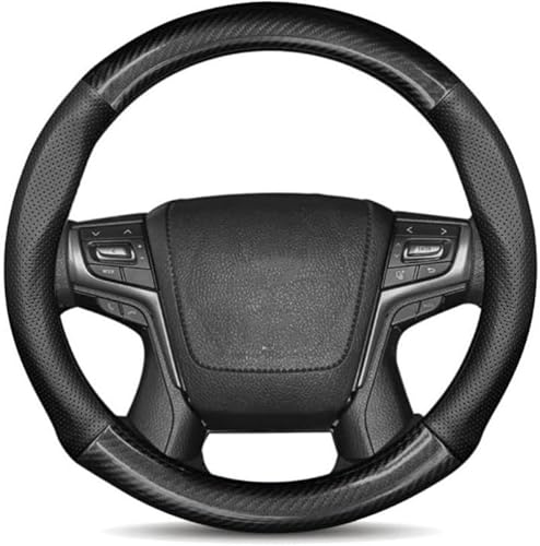 ホンダのハンドルカバー、ハンドルカバー、ボンネット。N-BOX、CR-V、ヴィッセル、フリード、ジェイド、フィット、シビック、グレイス、オデッセイに対応。本革の車内装アクセサリー。高級な専用車用。カーボンファイバー、メッシュデザイン。m サイズ、38 セン