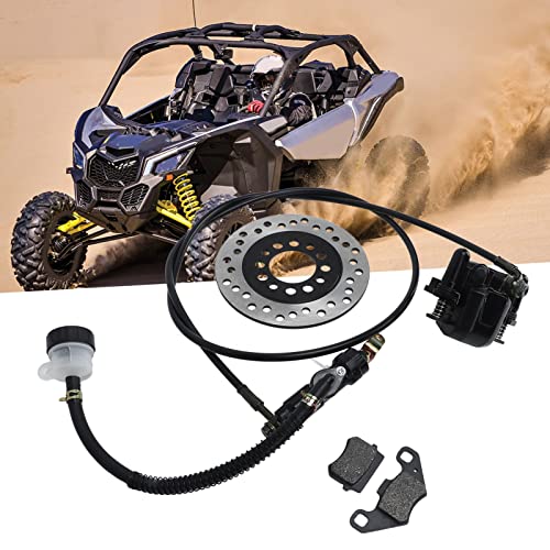 PenRux Scheibenbremsen-Kit, Universal Go Kart Bremssattel Go Kart Hydraulische Bremse Kit Safe Bremsbelag für 50cc 110cc 125cc 150cc 200cc 250cc Dirt Bike Quad ATV Go Kart