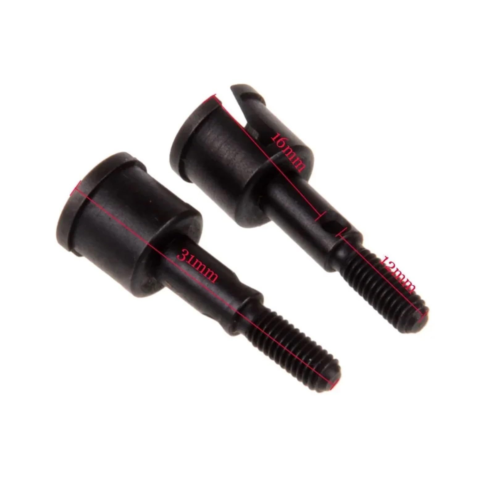 Rc Differenziali Tazze Coppe Per Redcat Per HSP Per Racing Tornado 1/10 2pcs 02168 Asse Ruota RC On Off Road Modello Di Auto Parti Aggiornamento Accessori Ricambio(Black)