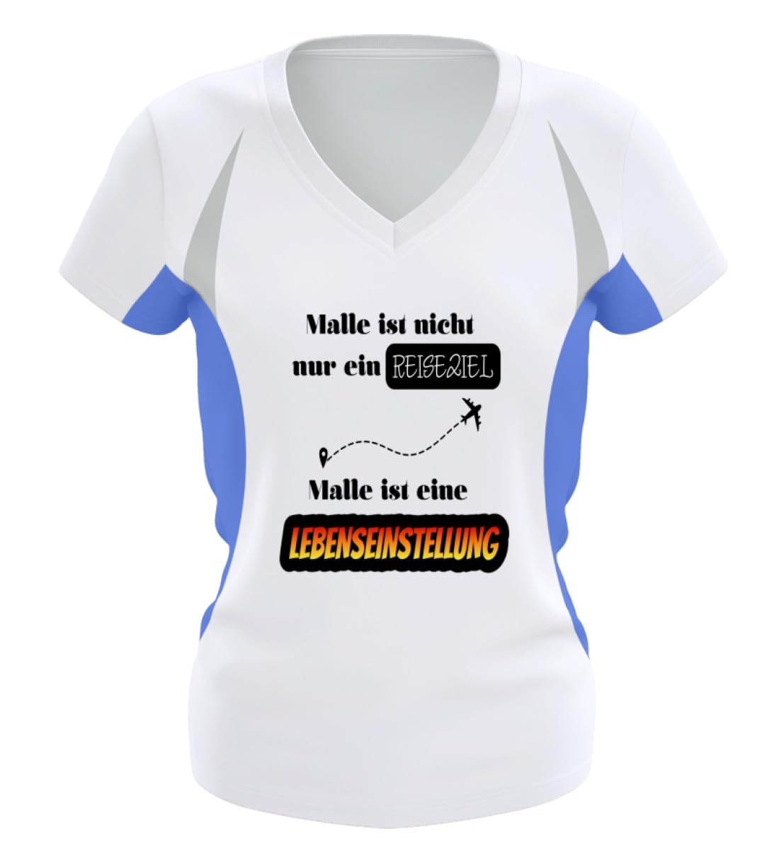 T-shirt de course pour femme coupe cintrée anti-frottement bleu roi taille XL