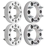DCVAMOUS 4PC 6x5.5 Wheel Spacers 1.5 Inch with M12x1.5 Studs Compatible with Toyota 6 Lug 6x139.7...