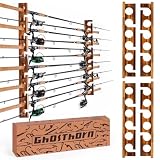 Ghosthorn Rutenhalter für bis zu 12 Ruten-Wand oder Deckenmontage-Rutenständer Angeln für Garage & Werkstatt-Platzsparende Aufbewahrung für Angelausrüstung-Geschenk für Angler