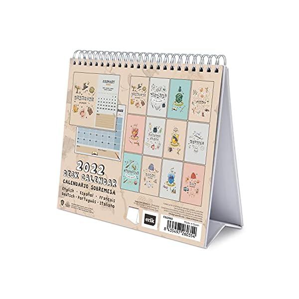 Grupo Erik Tischkalender 2022 - Harry Potter Kalender 2022 Tischkalender - Tischplaner 2022 Planer 2022 – Bild 3