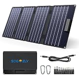 SOGOZLY Portable 40W Solar Panel, Foldable Solar Power Charger for Power Station, High Efficiency Wa