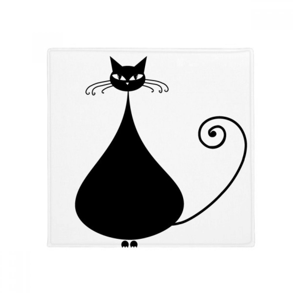 Tapis Halloween chat noir artistique 80cm antidérapant cuisine et porte