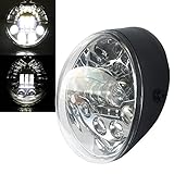 7' Headlight LED Motorcycle Hi/Lo Headlamp For Harley V Rod VROD VRSCA VRSC VRSC/V-ROD VRSCA VRSCF Chrome