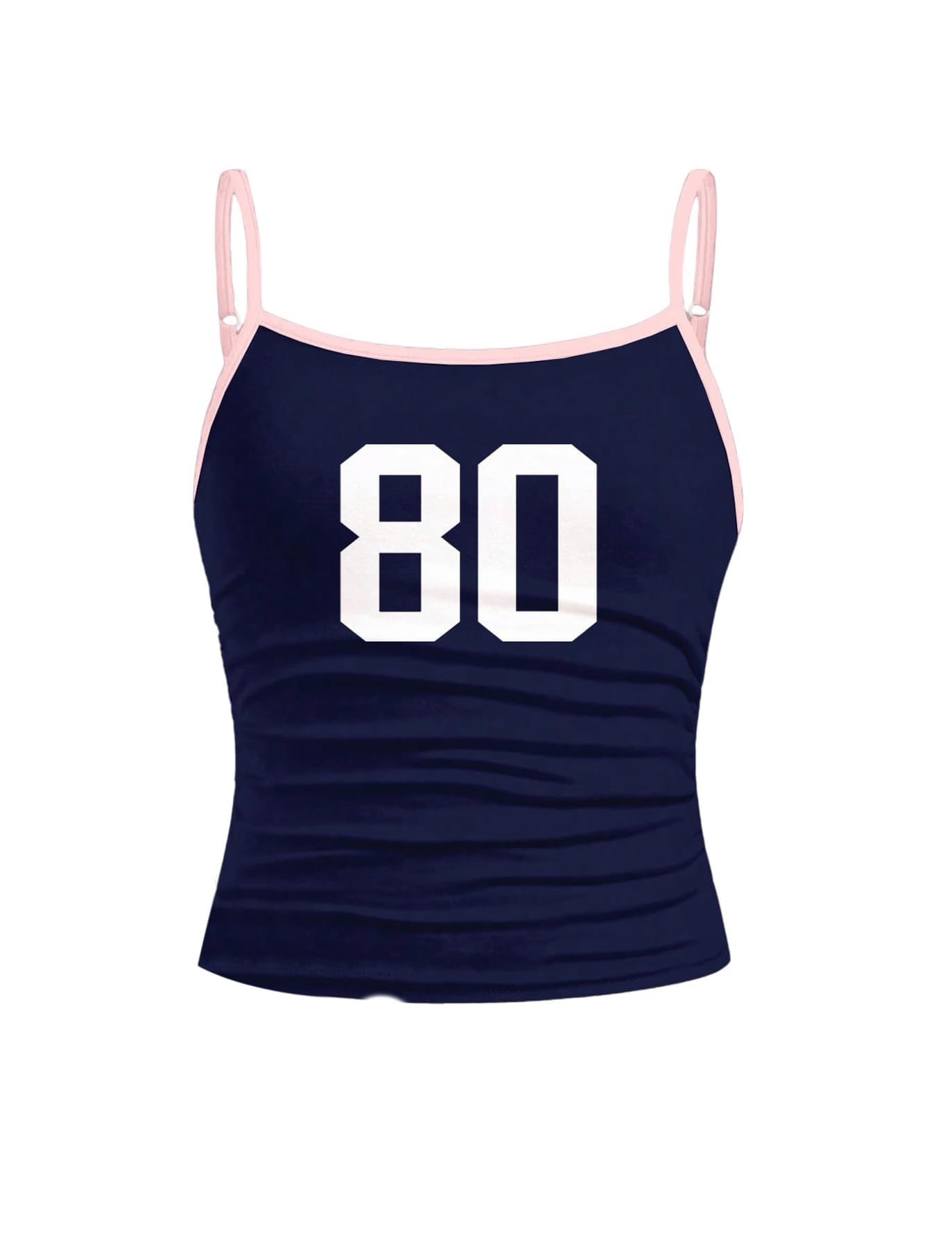 RoseSeek Girl's Sleeveless Jersey Shirts Number Graphic Camisole Tops Workout Sports Y2K Top