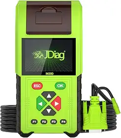 TopDiag M200 Scanner de diagnóstico de motocicleta Leitor de código de falha de moto Testador de bateria Ferramenta Motoscan (versão OBD)
