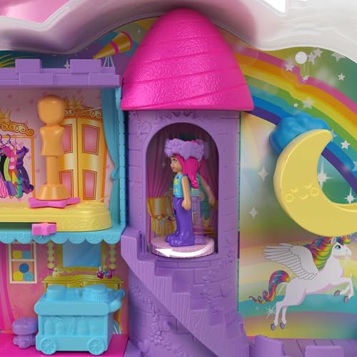 Juego de peluquería Polly Pocket Unicornio para evitar el aburrimiento en viajes con 2 muñecas 2