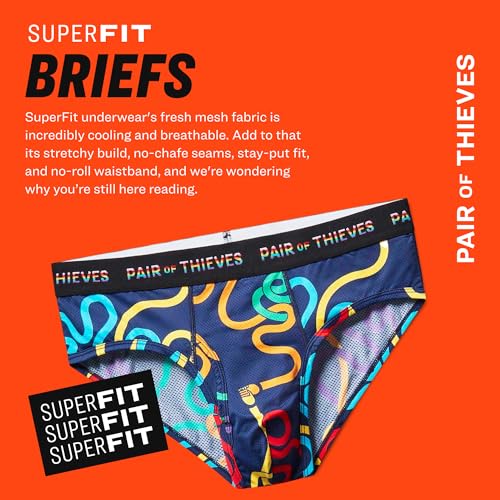 Pair of Thieves Super Fit Men’s Briefs, 3 Pack Underwear, AMZ Exclusive2