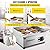 VEVOR 14" Commercial Electric Griddle,110V 1500W Electric Countertop Griddle Non-Stick Restaurant Teppanyaki flat top Grill Stainless Steel 122°F-572°F Adjustable Temperature Control