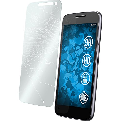 PhoneNatic 1 x Glas-Folie klar kompatibel mit Motorola Moto G4 Play - Schutzglas für Moto G4 Play