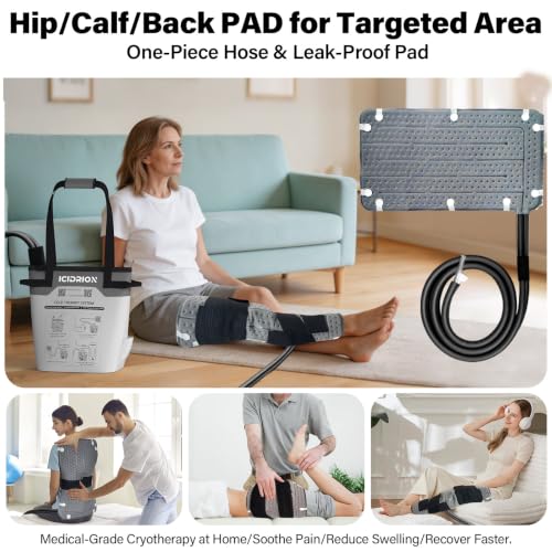 Image of Quiet Ice Machine for Hip After Surgery, Calf Programmable & Timer