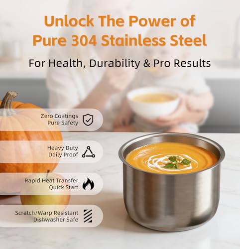 Image of Fullwill Dual-Pot​ Electric Pressure Cooker,12-in-1 Multi Cooker with 6QT Stainless Steel & 5QT Ceramic Pot,Olla de Presion for Pressure,Rice,Meat Stew,Yogurt Maker