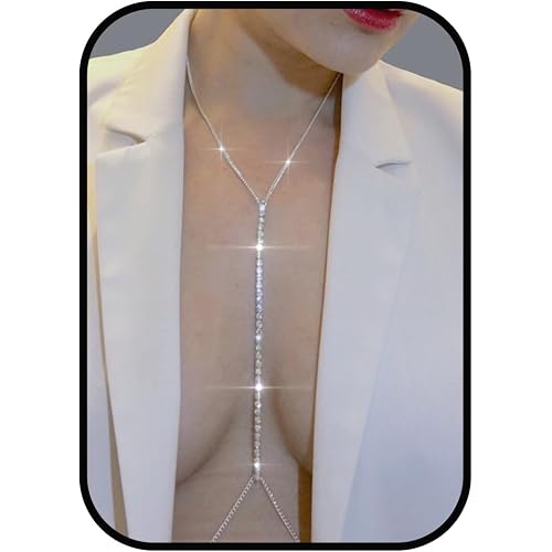 Rhinestone Body Chains Sexy Belly Chain Beach Body Jewelry for Women