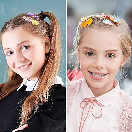 Image of Unicorn Hairpin Alligator Clips for Baby Girl's Rainbow Clip Soft Clip Mermaids Set Baby Hairpin For Kids Girls Toddler Hair Accessories. 10 PCS