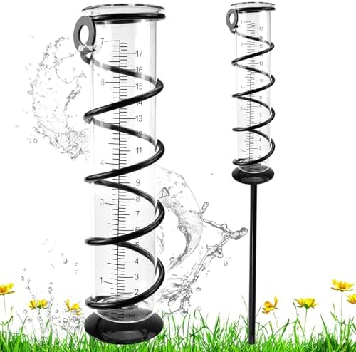 Regenmesser Niederschlagsmesser Mit Halter - 0-35 Liter Skala