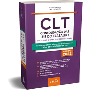 Capa do livro CLT – Consolidação das Leis do Trabalho 2022: Mini