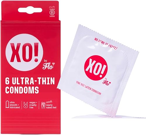 XO! Preservativos de goma ultrafinos Righteous, certificados por PETA, veganos, látex natural de comercio justo, bien lubricados, libres de