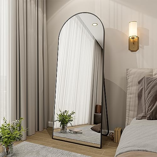 Beautypeak BEA-003GXZJ-2465-BK 65 Inchx24 Inch Arch Floor Mirror thumb #1