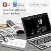 Zigbee Smart Power Strip Surge Protector, Extension Cord w/ 4 Individually Controlled AC Outlets & 4 USB Ports, Voice/Remote Control Compatible with Alexa & Google Home, Tuya Zigbee Gateway Required
