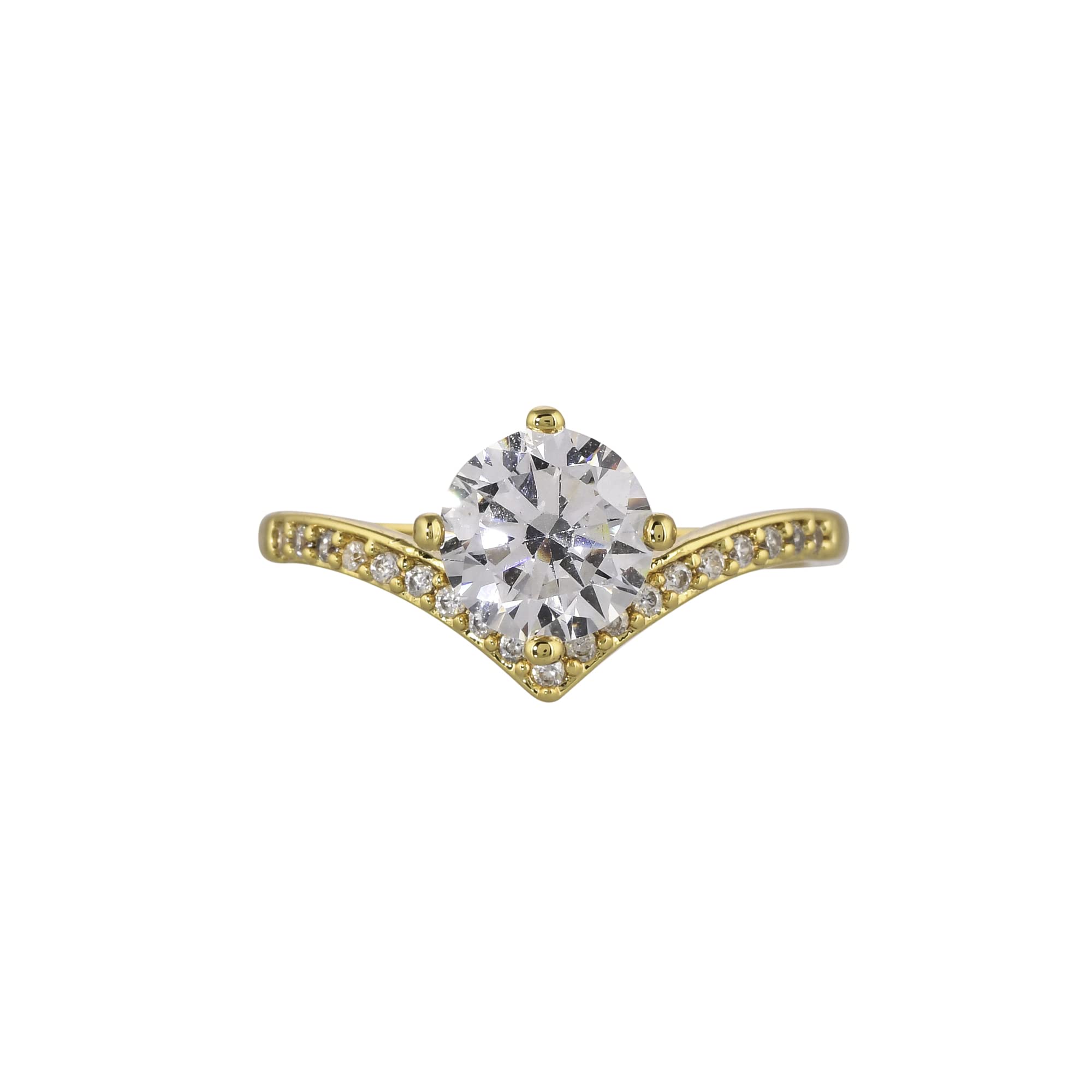 VOYLLA VoyllaSparkling Elegance Princess Cut Zircon Adorned Gold Plated Ring (B0BL3RV45W) Amazon Price History, Amazon Price Tracker