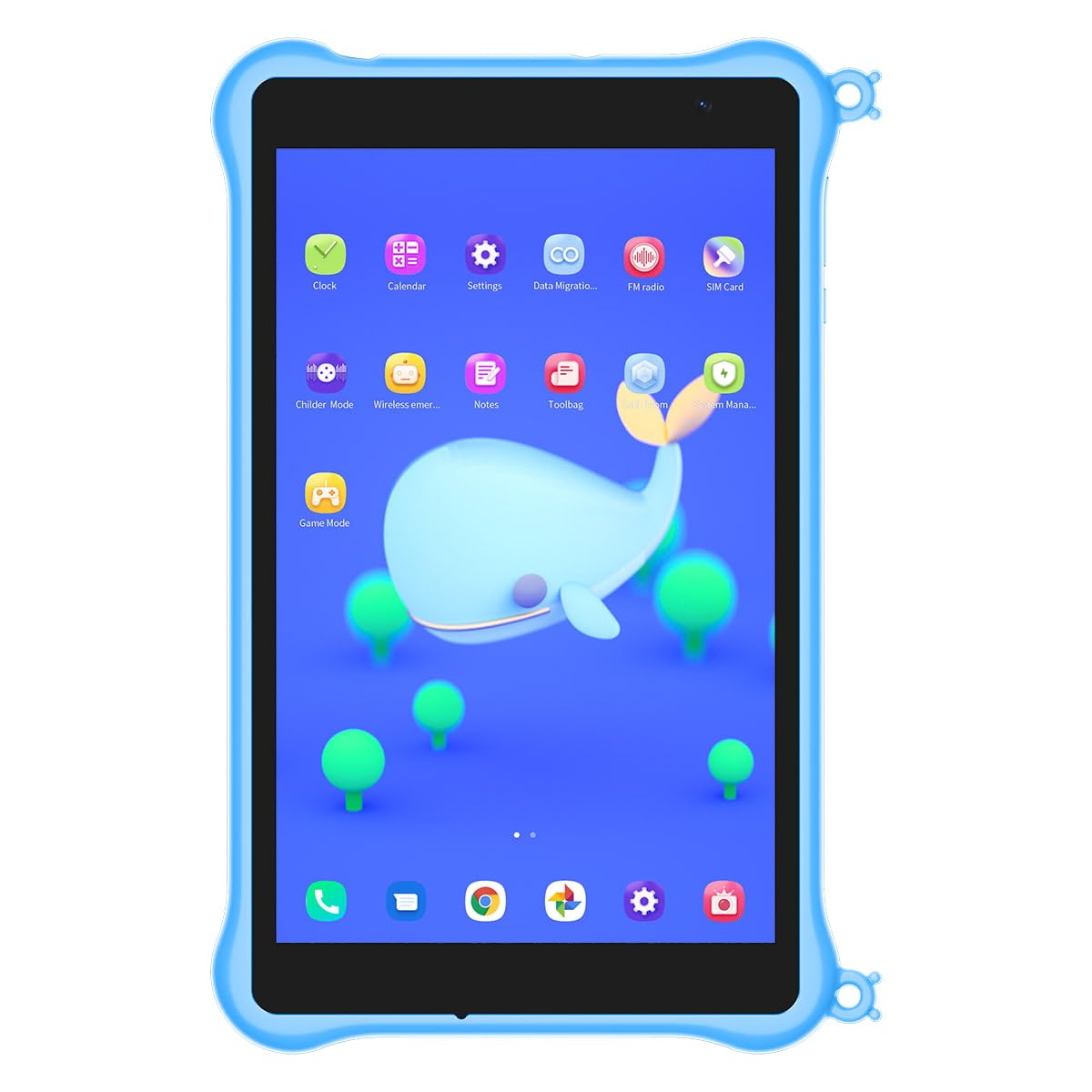 Tab5 Kids Tablet, Android 12 Tablet For Kids, 5Gb+ 64Gb/ 1Tb Tf, 5580Mah, Hd+ Ips Screen Kids Tablets With Parental Control Mode, Bluetooth, Google Play, Wifi, Kid-Proof Case, 8 Inch Blue