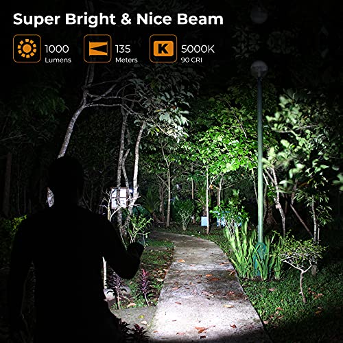 Image of Sofirn SC21 Mini Flashlight 1000 Lumen, USB Rechargeable Keychain Light with Super Bright LH351D LED, 16340 Battery (inserted), Magnetic Tail, Small Pocket Sized EDC Flashlight High Lumens