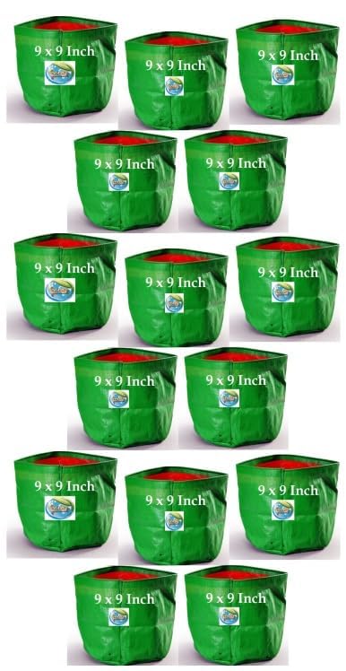 See full amazon price history chart for MASHKI 9" x 9" Garden Green HPDE Growbags, for Home Gardening, Terrace Balcony Gardening Grow Bag (MGB-9X9_15NOS) MASHKI 9" x 9" Garden Green HPDE Growbags, for Home Gardening, Terrace Balcony Gardening Grow Bag (MGB-9X9_15NOS) (B0CNKWJ1W2) Amazon Price History, Amazon Price Tracker
