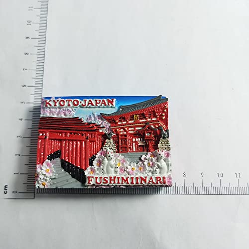 Imán decorativo Kyoto Japón 3D Fushimiinari 7.5x5.5 cm miniatura 6