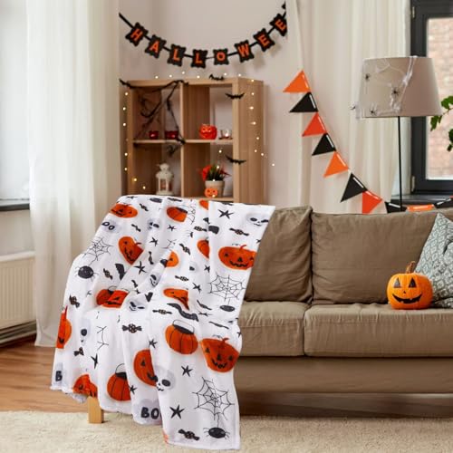 Décorations d'halloween pour canapé-lit protégeant des poils avec ce plaid chat