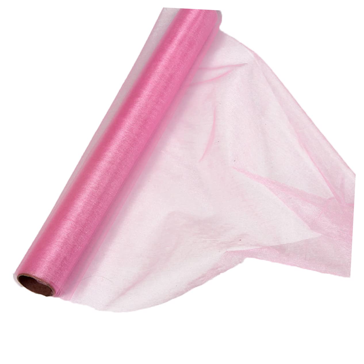 HOLIDYOYO Hot Pink Gauze Curtain 10m Long Sheer Wedding Decorations for Bouquet Wrap DIY