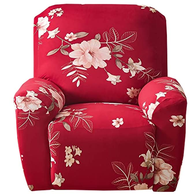 Copri Poltrona Reclinabile Elasticizzato 4 Pezzi Con Tasca – Stampa Moderna, Antiscivolo, Per Poltrone Relax, #7 - 4