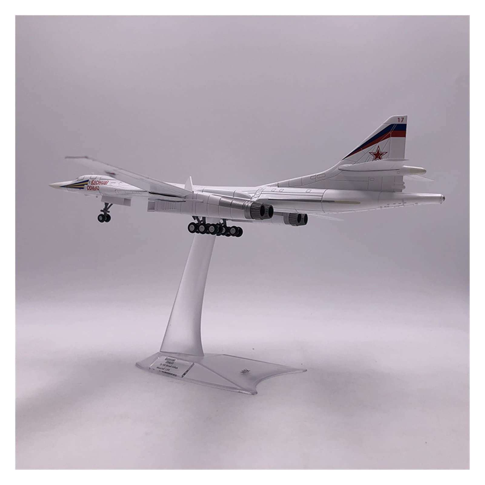 1:200 Simulation Diecast Model Aircraft Toy Russian TU-160 Table Ornament Plane | UK
