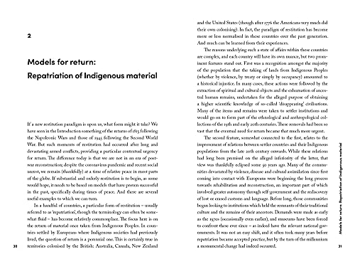 Restitution: The Return of Cultural Artefacts