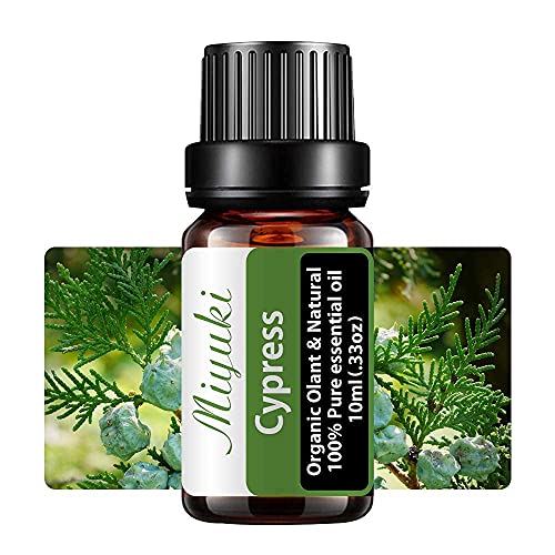 Miyuki 2Pack Cypress Essential Oils And 6Pack Essential Oil Set With Tangerine Cypress Cajeput Basil Camphor Fennel #TOP3