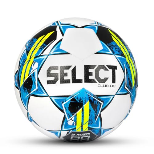 Select Club DB V22 Soccer Ball White/Blue/Yellow Size 4