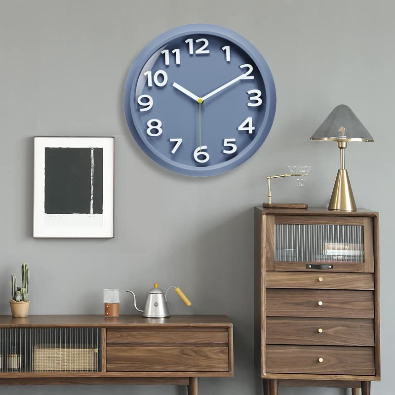 STAR WORK Quartz 12 Inches Premium Wall Clock for Home Stylish Latest Modern Design | Non Ticking Silent Wall Clock - Zero Sound & Disturbance Analog Clock (12 Inches Rosewood)
